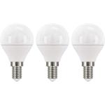 Emos ZQ1220.3, LED žiarovka Classic Mini Globe 5W E14 teplá biela, 3 ks