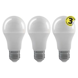 Emos ZQ5141.3, LED žiarovka Classic A60 8,5W E27 neutrálna biela 3ks