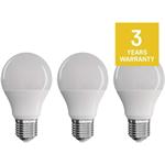 Emos ZQ5144.3, LED žiarovka True Light 7,2W E27 teplá biela, 3 ks