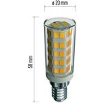 Emos ZQ9141, LED žiarovka do digestora Classic JC, E14, 4,5 W (40 W), 465 lm, neutrálna biela