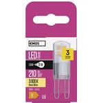 Emos ZQ9526, LED žiarovka Classic JC 1,9W G9 teplá biela