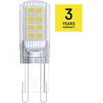 Emos ZQ9535, LED žiarovka Classic JC, G9, 2,5 W (32 W), 350 lm, teplá biela