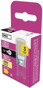 Emos ZQ9535, LED žiarovka Classic JC, G9, 2,5 W (32 W), 350 lm, teplá biela