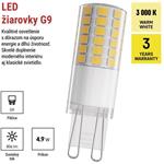 Emos ZQ9C42, LED žiarovka Classic JC, G9, 4,9 W (60 W), 806 lm, teplá biela