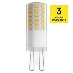 Emos ZQ9D34, LED žiarovka Classic JC, G9, 4,3 W (48 W), 600 lm, studená biela