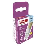 Emos ZQ9D34, LED žiarovka Classic JC, G9, 4,3 W (48 W), 600 lm, studená biela