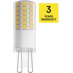 Emos ZQ9D34, LED žiarovka Classic JC, G9, 4,3 W (48 W), 600 lm, studená biela