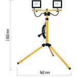 Emos ZS2221.2 HOBBY SLIM, LED reflektor 2 x 20,5W, trojnožka