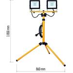 Emos ZS2231.2 HOBBY SLIM, LED reflektor, 2 x 30W a trojnožka