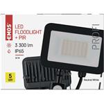 Emos ZS2732 INOVO, LED reflektor s pohybovým čidlom, 30W neutrálna biela