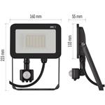Emos ZS2732 INOVO, LED reflektor s pohybovým čidlom, 30W neutrálna biela