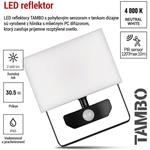 Emos ZS2931, LED reflektor TAMBO s pohybovým čidlom, 30,5W