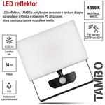 Emos ZS2941, LED reflektor TAMBO s pohybovým čidlom, 51W