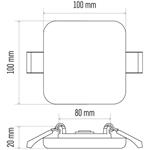 Emos ZV2122 VIXXO, LED panel vstavaný