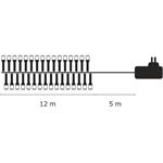 Emos ZY1434T, vianočná reťaz s časovačom 12 m 120 LED jantárová