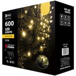 Emos ZY1436. vianočná reťaz CENCÚĽ multifunkčná 10 m 600 LED teplá biela