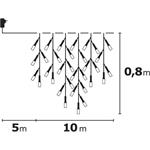 Emos ZY1436. vianočná reťaz CENCÚĽ multifunkčná 10 m 600 LED teplá biela