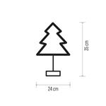 Emos ZY1961, vianočná dekorácia LED STROMČEK s čas. 3xAA IP20 teplá biela