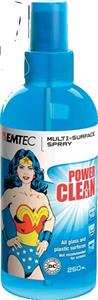 EMTEC Univerzálny čistiaci sprej na sklo a plasty 250ml+mikrofibra|Wonder Woman|
