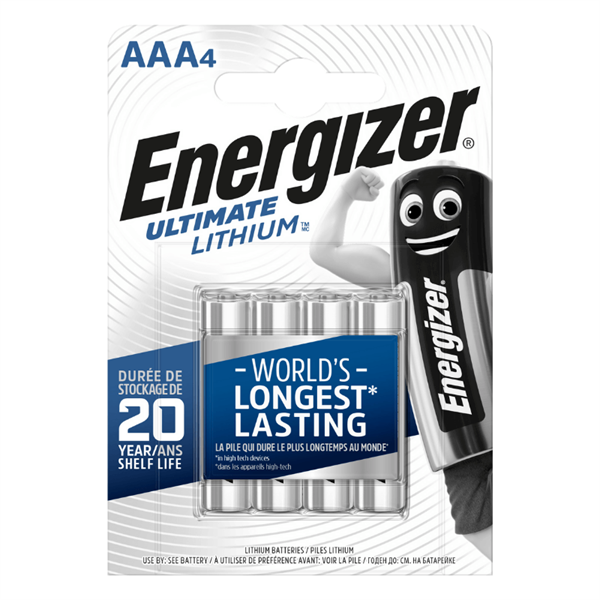 Energizer Ultimate lithium AAA, 4ks