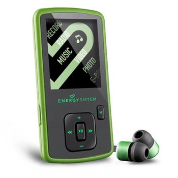 ENERGY MP4 Slim3 Nature Green (8GB, MicroSD), FM, sluchátka, pouzdro