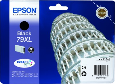 Epson atrament T7901 WF5000 series black XL - 41.8ml
