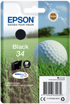 Epson atrament WF-3720 black 6.1ml - 350str.