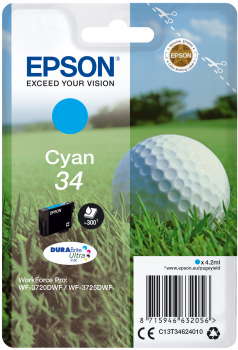 Epson atrament WF-3720 cyan 4.2ml - 300str.