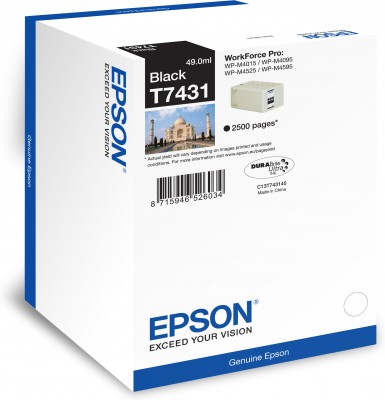 Epson atrament WP-M4000/M4500 series black 2.5tis. str.