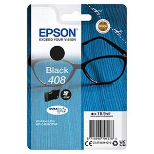 Epson originál ink C13T09J14010, T09J140, 408, black, 18.9ml, Epson WF-C4810DTWF