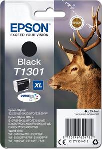 Epson originál ink C13T13014012, T1301, black, 945str., 25,4ml, Epson Stylus Office BX625FWD