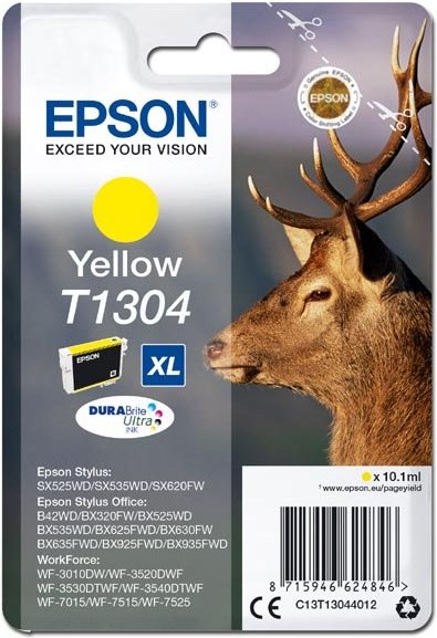 KAZETA EPSON T130 ink yellow Stylus SX52
