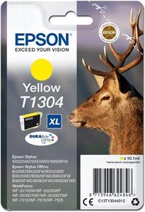 Epson originál ink C13T13044012, T1304, yellow, 765str., 10,1ml, Epson Stylus Office BX320FW