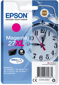 Epson originál ink C13T27134012, 27XL, magenta, 10,4ml