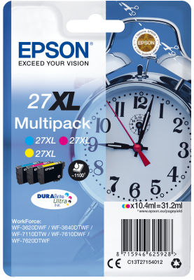 Epson originál ink C13T27154012, 27XL, color, 3x10,4ml