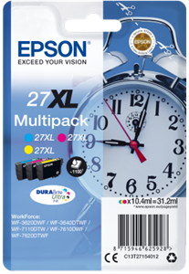 Epson originál ink C13T27154012, 27XL, color, 3x10,4ml