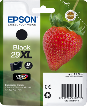 Epson originál ink C13T29914012, 29XL, black, 11,3ml