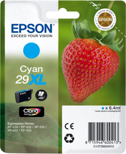 Epson originál ink C13T29924012, 29XL, cyan, 6,4ml