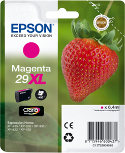 Epson originál ink C13T29934012, 29XL, magenta, 6,4ml