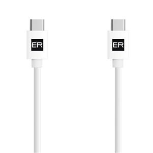 ER POWER kábel USB-C na USB-C, 3A 60W, 120cm, biely