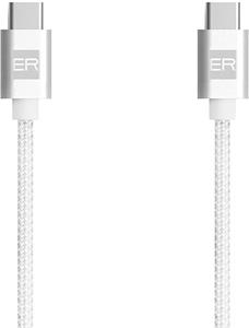 ER POWER kábel USB-C na USB-C 5A 100W, 120cm, biely