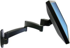 Ergotron 200 Series Wall Mount Arm, držiak pre monitor, do 32", čierny