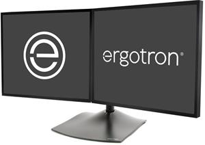 Ergotron DS100 držiak na 2 monitory, do 24", čierny