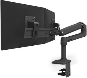 Ergotron LX Desk Dual Direct Arm držiak na 2 monitory, čierny