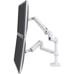 Ergotron LX Dual Stacking Arm držiak na 2 monitory, do 24", biely