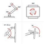 Ergotron LX Dual Stacking Arm držiak na 2 monitory, do 24", biely