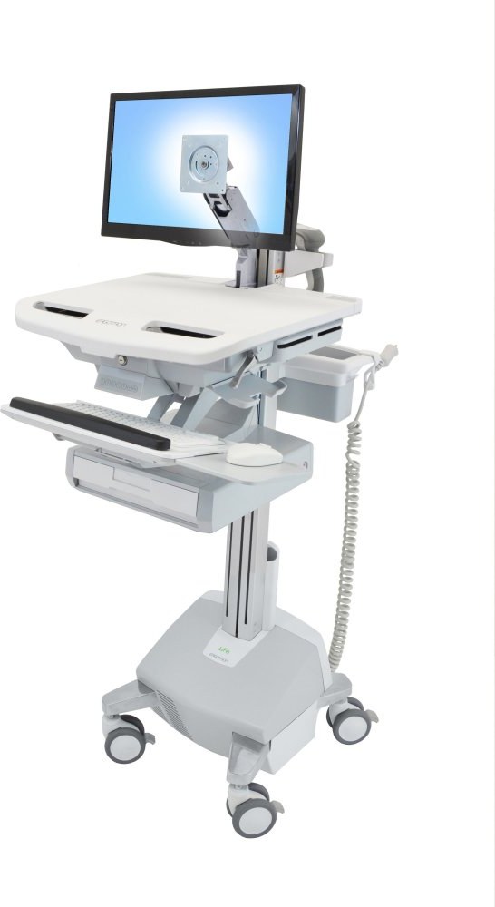 Ergotron StyleView, pojazdný stojan pre LCD, klávesnicu, myš, s napájaním