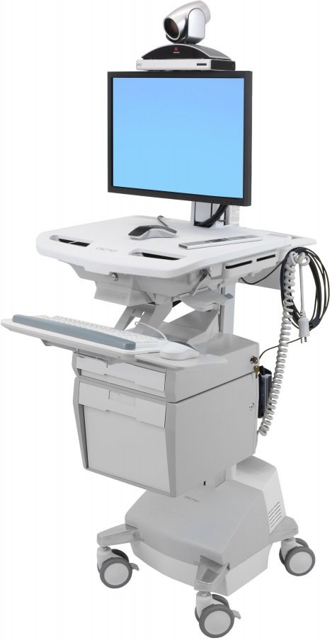 Ergotron StyleView, pojazdný stojan s napájaním pre LCD, PC, telekomunik.