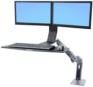 Ergotron WorkFit-A, nastaviteľný stojan pre dva monitory a klávesnicu
