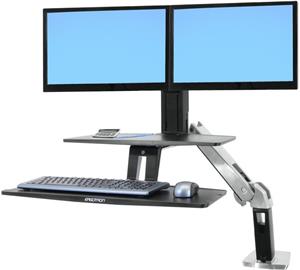Ergotron WorkFit-A, nastaviteľný stojan pre dva monitory kláv, myš, odkl. plocha